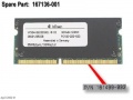 Hewlett Packard Ram Processors - 167136-001 Compaq Memory 256mb Sdram-sodimm-100mhz-cl2